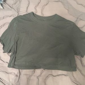 lulu lemon all yours cropped t shirt
